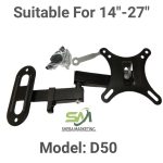 Led 14 "থেকে 27" মুভিং ওয়াল মাউন্ট মনিটর জন্য উপযুক্ত- DF-50 Model - Image 5