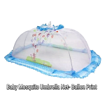 বাচ্চাদের মশার ছাতা নেট-(বেলুন প্রিন্ট) – mosquito net – Sky Blue