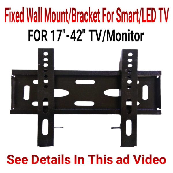 Led টিভি 17 To 42 Inches শক্তিশালী ধাতব ওয়াল মাউন্ট/ব্র্যাকেট/led/স্মার্ট টিভি এবং মনিটরের জন্য হ্যাঙ্গার
